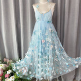 And Summer 2025 New Dream Super Fairy Three-Dimensional Flower Skirt Women Hanging Dress Floral Dress Morning Robe Holiday Dress