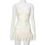 New Women's Solid-Colored Thigh-Waisted Dress DJPT