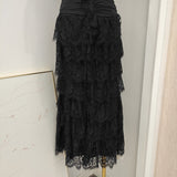 Sheath Square Neckline Lace Black Holiday Dress Birthday Dresses Birthday Outfits SD1246