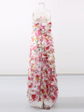 French Style Braid Dress 2025 New Female Summer Ears Folded Splicing Lotus Leaves Side Swing Dress