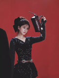 Luth's Same Temperament Beautiful Bright Film Backs And Skirts In The Autumn Of 2024 Zhuoya's Small Design Dress