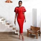 Bows And Bows In Women's Dress Geo Party Bandge Dress