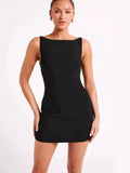 Dress 2024 Summer New White Collar Sleeveless Short