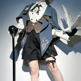 Teased Original Narrative Poem Lolita Cloak Maar Shirt Shorts Daily Set 7184