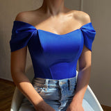 Shoulder Fish Bone Gird Bomography Tsets In Niche Design Fashion Vest DJPT