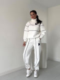2024 New Coloring Sports Design Sense Fashion Temperament Loose Set