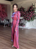 Dress New Static Flash Glazed Glazed Middle East Saudi Dubai Elegant Dress