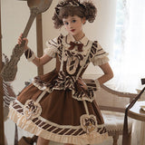 White Taona Solita Blouse Sling Dress Cute Lolita Sweet Dress Set 6815