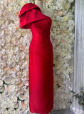 Temperament Sexy Dress 2025 Summer New Single Shoulder Three-Bunnyed Blanage Folds Shoulder Dress Woman