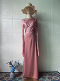 2025 New Body-Body-Swaved Long-Sleeved Dress Elegant Fashion Dress Woman