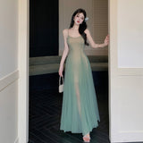 Sling Dress Women's Summer Dress Gentle Wind Net Yarn Fairy Dress Temperament Dress Dress Dress