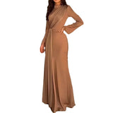 French Fashion Elegant Collar Dress In Autumn 2024