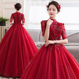 Performance Costume Female Puffy Skirt Long Vocal Student Art Dress Host Annual Evening Dress