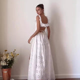 Thai 23Stwin French Romantic Road North Cotton Lace Embroidery Holiday Dress Dress Woman