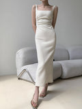 Everyday Day With White Sleeveless Sleeveless Vest Dress Women's New Summer Dress With A Left-Up HZ0628