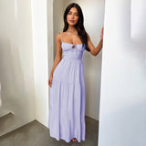 Sling Strip A Swing Holiday Style Dress 2025 New Temperament Strap To The Waist Dress DJPT