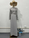 Collar 2025 New Horn Sleeve Tea Break French-Style Bagg Of The Hip Dress