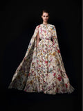 2025 Autumn New Round Collar Cloak Dress Design Waist Long Dress Dress Woman