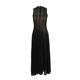 Temperament Style Dress 2025 Summer New Round-Neck Sleeveless Texture High-End Knitted Dress Woman