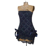 And Summer 2025 New Sexy Hottie Smear Heavy-Bright Squint Small Dress High-End Birthday Party Dress