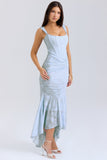 New Direct Batch Of Spring Reeling Net Folds Sleeveless Fishtail Sleeves HZ0628