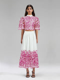 2025 New Australian Niche Short-Sleeved Top With Waist-Scuffed Long Dress Fashion Suit Woman