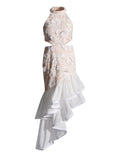 Wind Sexy Party Dress 2025 Summer New Hanging Neck Design Irregular Fishtail Dress Woman