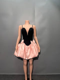 Color Slings Deep V Under The Ponopne Skirt Sexy Banquet High-End Light Luxury High-End High-End High-End Feel Dress
