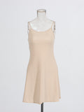 Temperament Style Dress 2025 Summer New Round-Neck Sleeveless Texture High-End Knitted Dress Woman