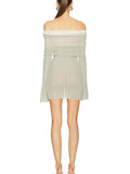Spring And Summer New French Gentle Word Knitted Dress Temperament Sexy Waist Thin Bag Hip Skirt