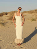 2024 Hand-Woven Jasmine Rope Shoulder Strap Bag Tuxedo Dress LX0104