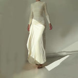 Women's Clothing Autumn 2024 New Fashion Sexy Slim Slim Open Skirt Hottie Dress