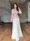 2024 Women's Fashion Collevement Roller Dress Elegant Suit Long Sleeve Dress