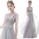 Evening Dress Women 2025 New Noble Temperament Dream Birthday Party Evening Dress Long Performance Clothes Thin