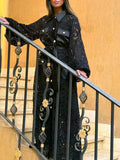 Style Dress 2025 New V-Neck Pocket Splicing Embroidery Hollow High-End Dress Dress Woman