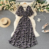 Vacation Dress Summer 2025 New Sexy V To Receive Long-Lost Lanky Chopped Beach Skirt DJPT