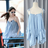 Gu Linaza The Same 2024 Holiday Wind Sling Coat With Open-Back Fashion Leaf Side Vest