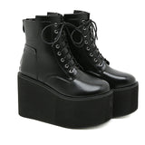 Bottom Martin Boots Coarse And Waterproof Table Side Zipper High Heel Short Boots Wearing Female Boots High Quality Shoes