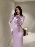 Folded And Folded In The Autumn Of 2025, The Lanky Long-Sleeved French Court Dress Woman