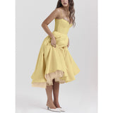 Women's New Sling V-Neck Sleeveless Dress Pony Skirt HZ0628