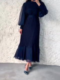 Temperament Light Style Women's Spring New Dress Long Folds