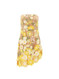 Australian Trendy Brand Three-Dimensional Affix Fairy Sexy Wrapped Breast Swing Dress