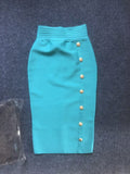 And Winter New Waist Slim Half Skirt Fashion Slit Buckle Long Skirt Slim Bandage Nepotism