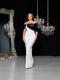 Industry Word Shoulder Banding Dress Party Can Wear French High-End Evening Dress Every Day