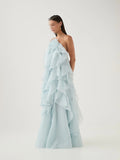 Holiday Wind Beach Beach Sling Skirt 2025 Summer New Hanging Neck Sleeveless Leaves Side Solid Dress