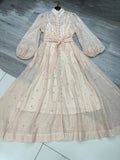 Early Spring Luxury Diamond Collar Lantern Sleeve Single Buckle Temperament Dress Dress Dress