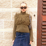 Women's Autumn New Solid Color Zipper Wool-Knitted Cardigan Jacket DJPT