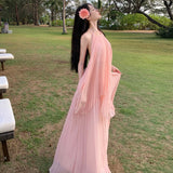 Summer New Thai Seaside Holiday Dress To Take Pictures Wearing A Big Swing Fairy Suit Dress Woman