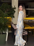 2024 Gentle Wind-Scress Print Lady Style High-End Dress Dress