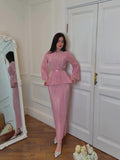 2024 New Wrinkled Folding Filament Comfortable Commuter Small Fresh Suit Dress